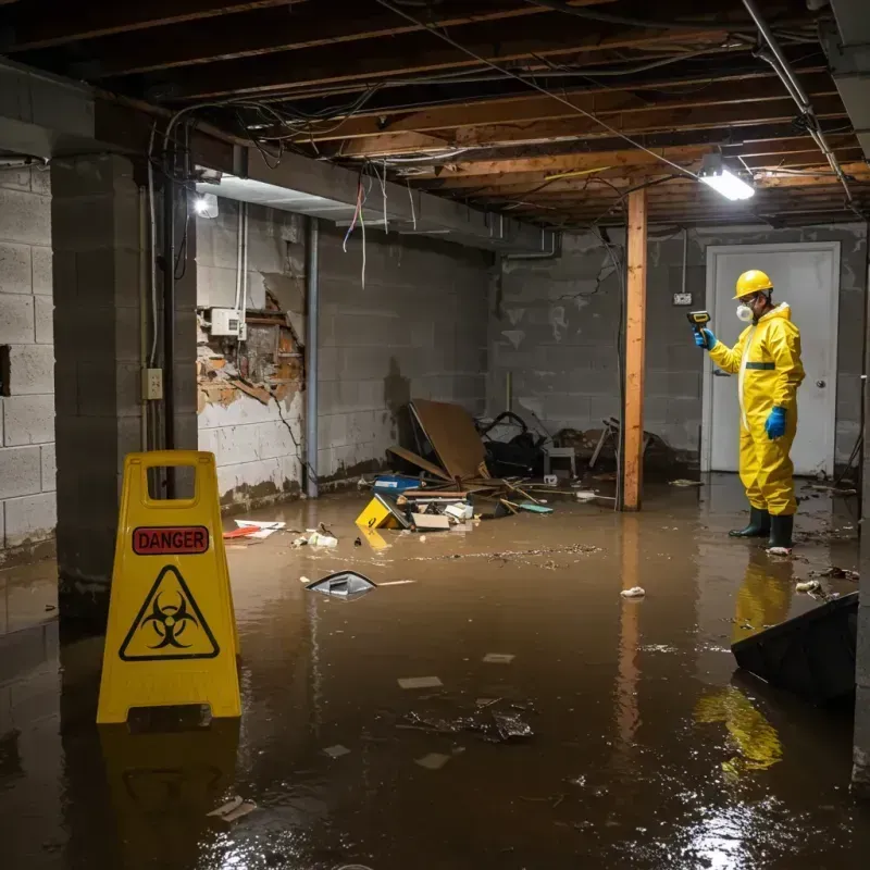 Flooded Basement Electrical Hazard in Jupiter, FL Property